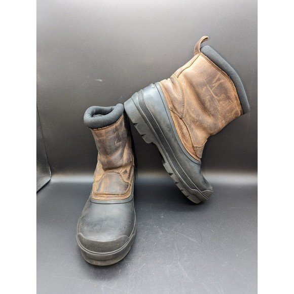 Bass Woman's 9M Rockingham Waterproof Fleece Lined Duck Boots Brown LEATHER - Picture 8 of 12